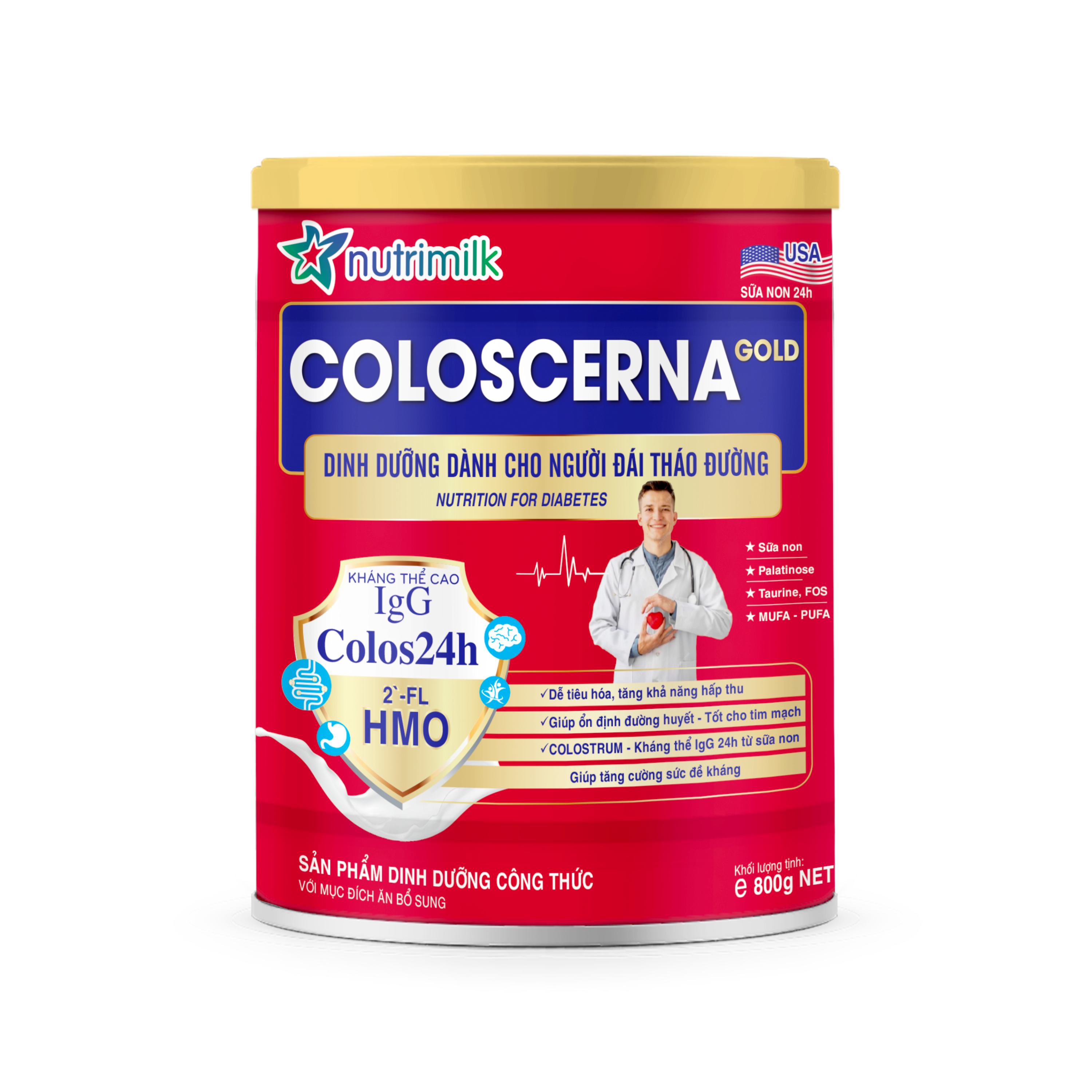 Sữa bột cho người tiểu đường - NUTRIMILK COLOSCERNA 800G